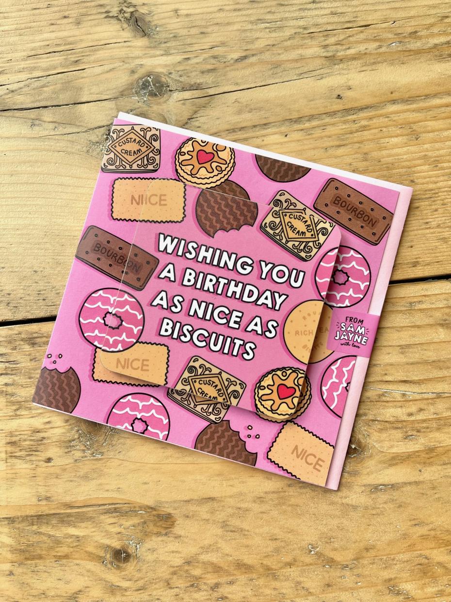 Birthday Biscuits Coaster Card