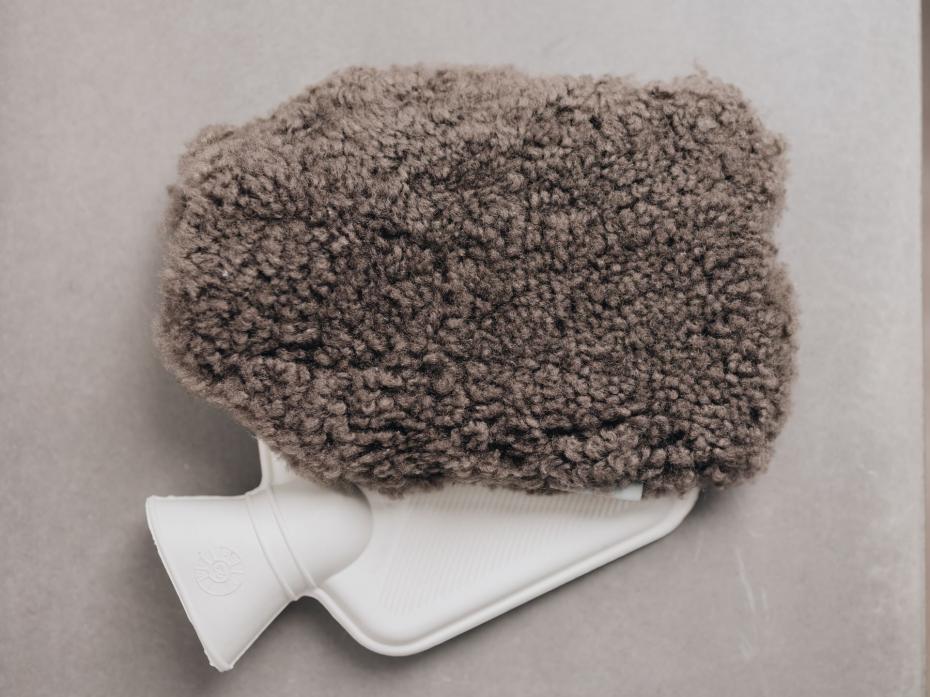 Waste Less Sheepskin Mini Hot Water Bottle Cover