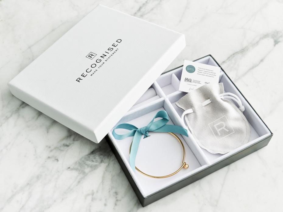 The Recognised reusable Jewellery box. Every Recognised purchase comes in our beautiful reusable jewellery box. Every Popon comes in a special pouch complete with information card which highlights which cause has been chosen and where the money has been donated.