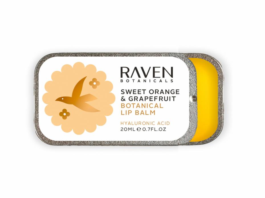 Sweet Orange and Grapefruit Botanical Lip Balm from Raven Botanicals. The juicy, fruity. one!