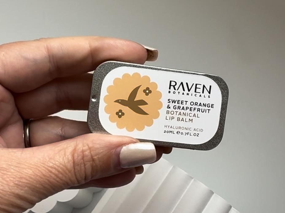 Sweet Orange and Grapefruit Botanical Lip Balm from Raven Botanicals. The juicy, fruity. one!