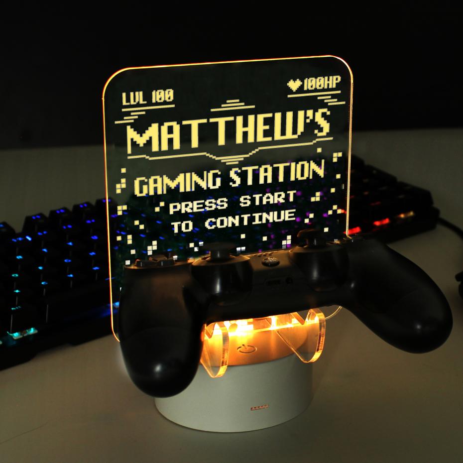 Personalised LED Gaming Controller Stand 5