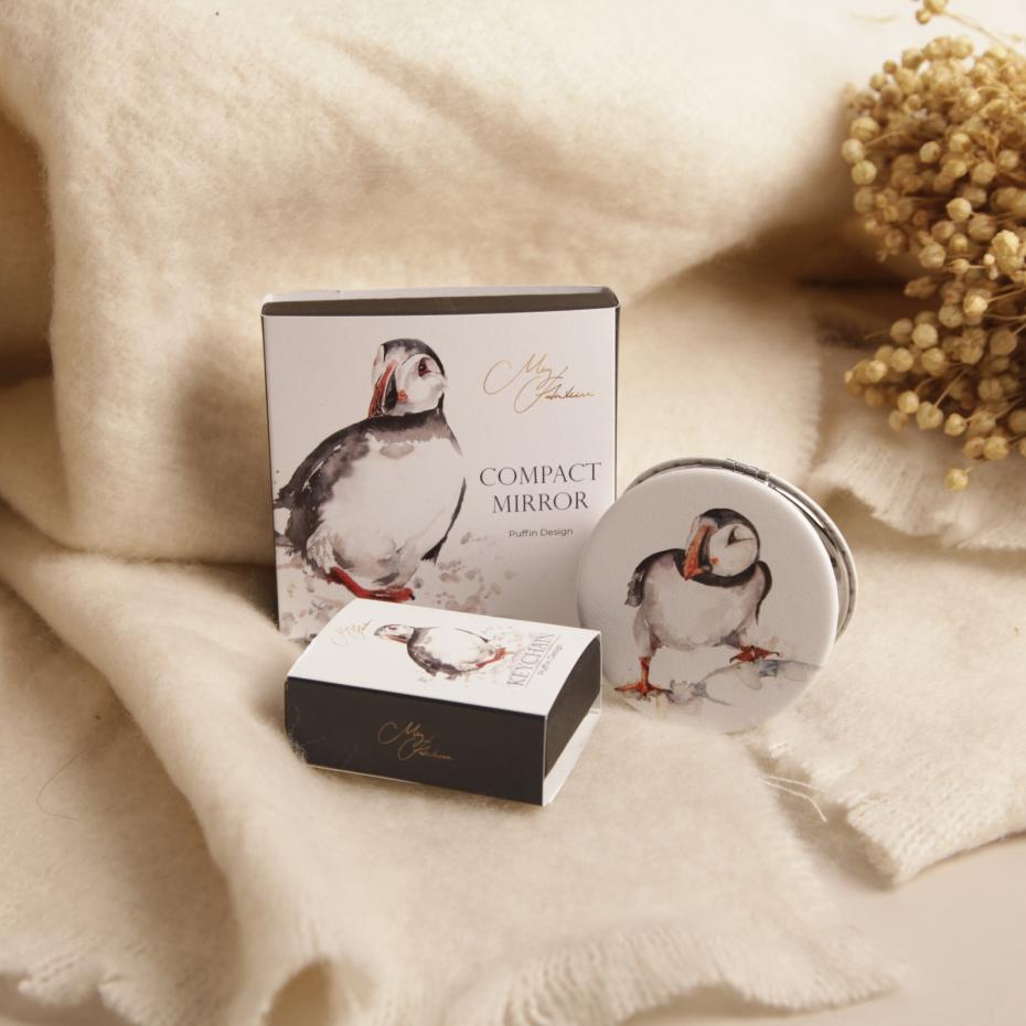 Puffin Compact Mirror