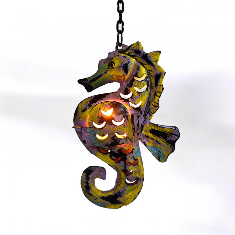 Jardinopia - Fairtrade, handmade, recycled Indian Tealight Seahorse