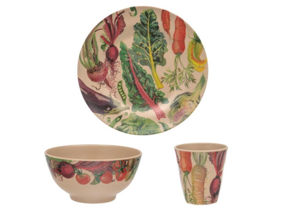 Dig the Garden Rice Husk Plate, Bowl and Beaker